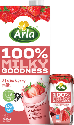 Milk Goodness Strawberry 1L & 200ml