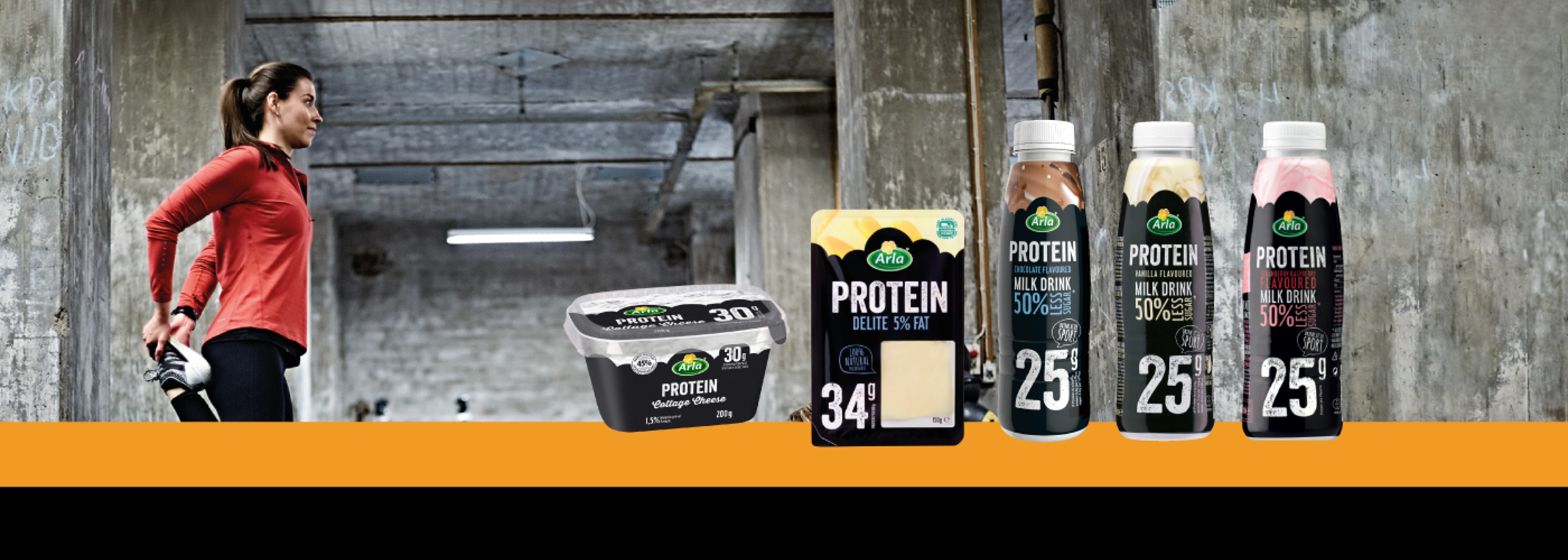 Arla® Protein Arla® Protein Chocolate flavoured milk drink with less