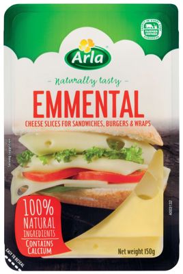 Arla Cheese Emmental Cheese Slices 150g