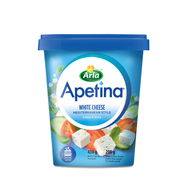 Apetina® Feta White Cheese Cubes in Brine 200g