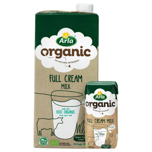 Arla Organic Full Cream UHT Milk 1L & 200ml