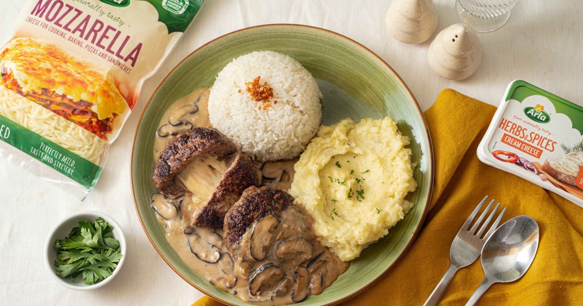 Cheesy Salisbury Steak Recipe