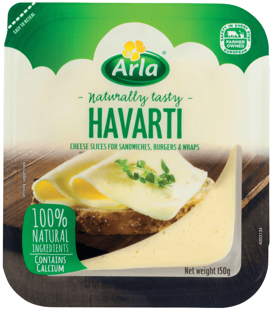 Arla Cheese Havarti Cheese Slices 150g