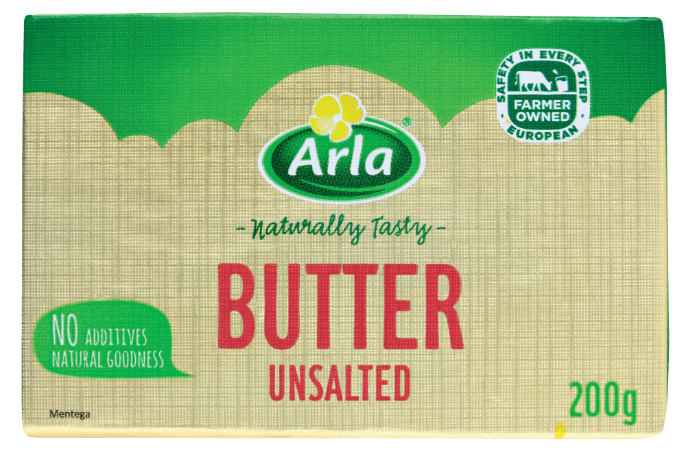 Arla Butter Unsalted 200g